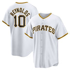 Pittsburgh Pirates #10 Bryan Reynolds White Replica Player Baseball Jersey