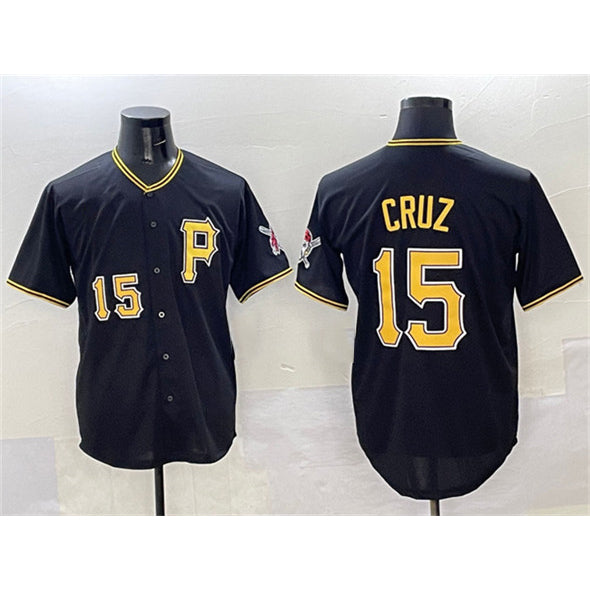 Pittsburgh Pirates #15 Oneil Cruz Black 2025 Limited Stitched Baseball Jersey