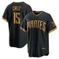 Pittsburgh Pirates #15 Oneil Cruz Black 2026 City Connect Stadium Baseball Jersey