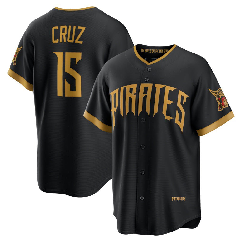 Pittsburgh Pirates #15 Oneil Cruz Black 2026 City Connect Stadium Baseball Jersey