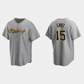 Pittsburgh Pirates #15 Oneil Cruz Gray Road Cool Baseball Jersey