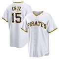 Pittsburgh Pirates #15 Oneil Cruz White Home Replica Baseball Jersey