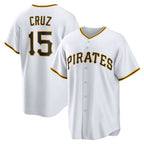 Pittsburgh Pirates #15 Oneil Cruz White Home Replica Baseball Jersey