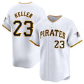 Pittsburgh Pirates #23 Mitch Keller White Home Limited Baseball Stitched Baseball Jersey