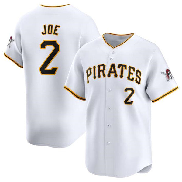 Pittsburgh Pirates #2 Connor Joe White Home Limited Baseball Stitched Baseball Jersey