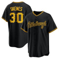 Pittsburgh Pirates #30 Paul Skenes Black Alternate Replica Baseball Jersey