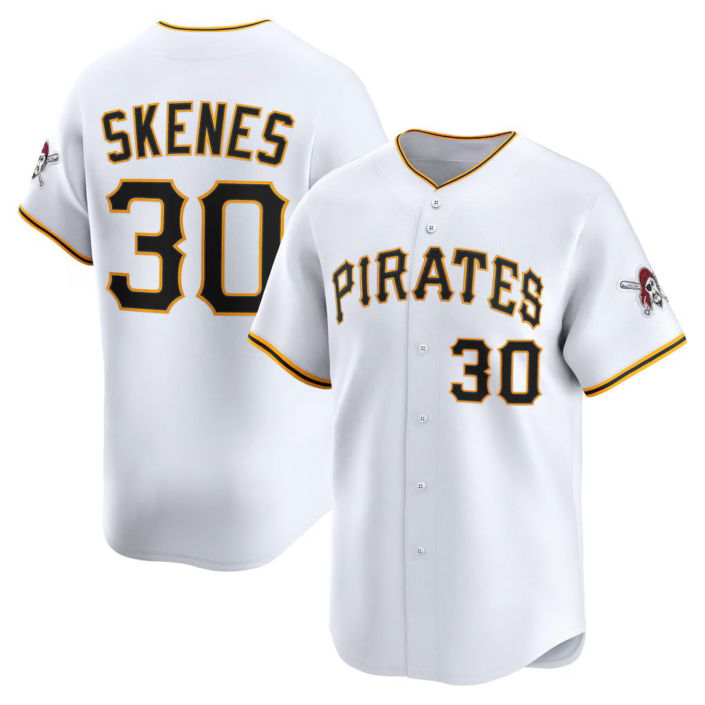 Pittsburgh Pirates #30 Paul Skenes White Home Limited Player Baseball Jersey