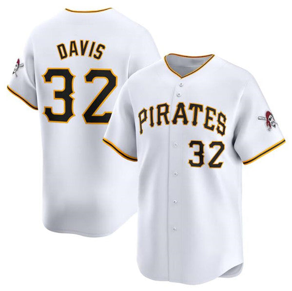Pittsburgh Pirates #32 Henry Davis White Home Limited Baseball Stitched Baseball Jersey