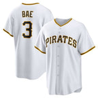 Pittsburgh Pirates #3 Ji-Hwan Bae White Replica Player Baseball Jersey