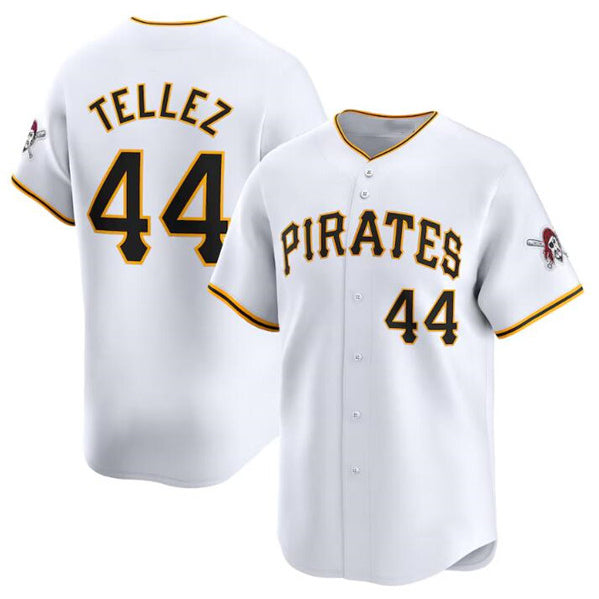 Pittsburgh Pirates #44 Rowdy Tellez White Home Limited Baseball Stitched Baseball Jersey