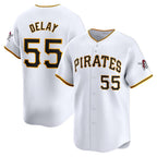 Pittsburgh Pirates #55 Jason Delay White Home Limited Player Baseball Jersey