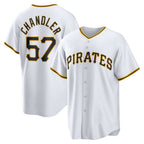 Pittsburgh Pirates #57 Bubba Chandler White Home Replica Baseball Jersey