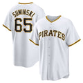 Pittsburgh Pirates #65 Jack Suwinski White Home Replica Baseball Jersey