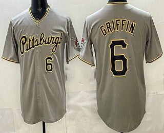 Pittsburgh Pirates #6 Konnor Griffin Grey Limited Jersey