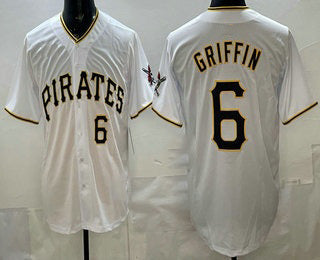 Pittsburgh Pirates #6 Konnor Griffin White Limited Jersey