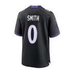 Roquan Smith Ravens #0 Black Alternate Game Stitched Football Jersey