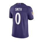 Roquan Smith Ravens #0 Purple Purple Vapor F.U.S.E. Sewn Down Limited Stitched Football Jersey