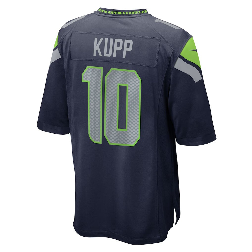 S.Seahawks #10 Cooper Kupp College Navy Team Game Football Stitched jersey