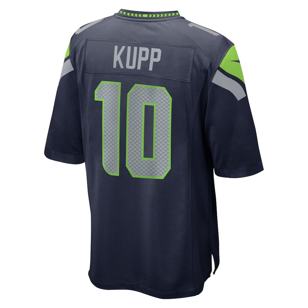 S.Seahawks #10 Cooper Kupp College Navy Team 50th Season Game Football Stitched jersey