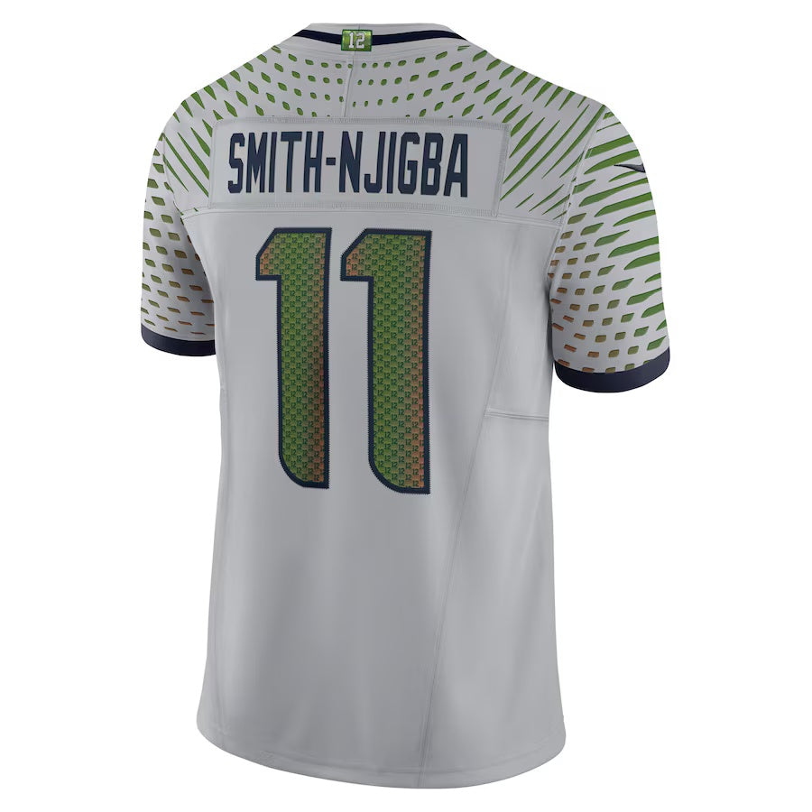 S.Seahawks #11 Jaxon Smith-Njigba 2025 Rivalries Collection Limited Jersey - Wolf Gray