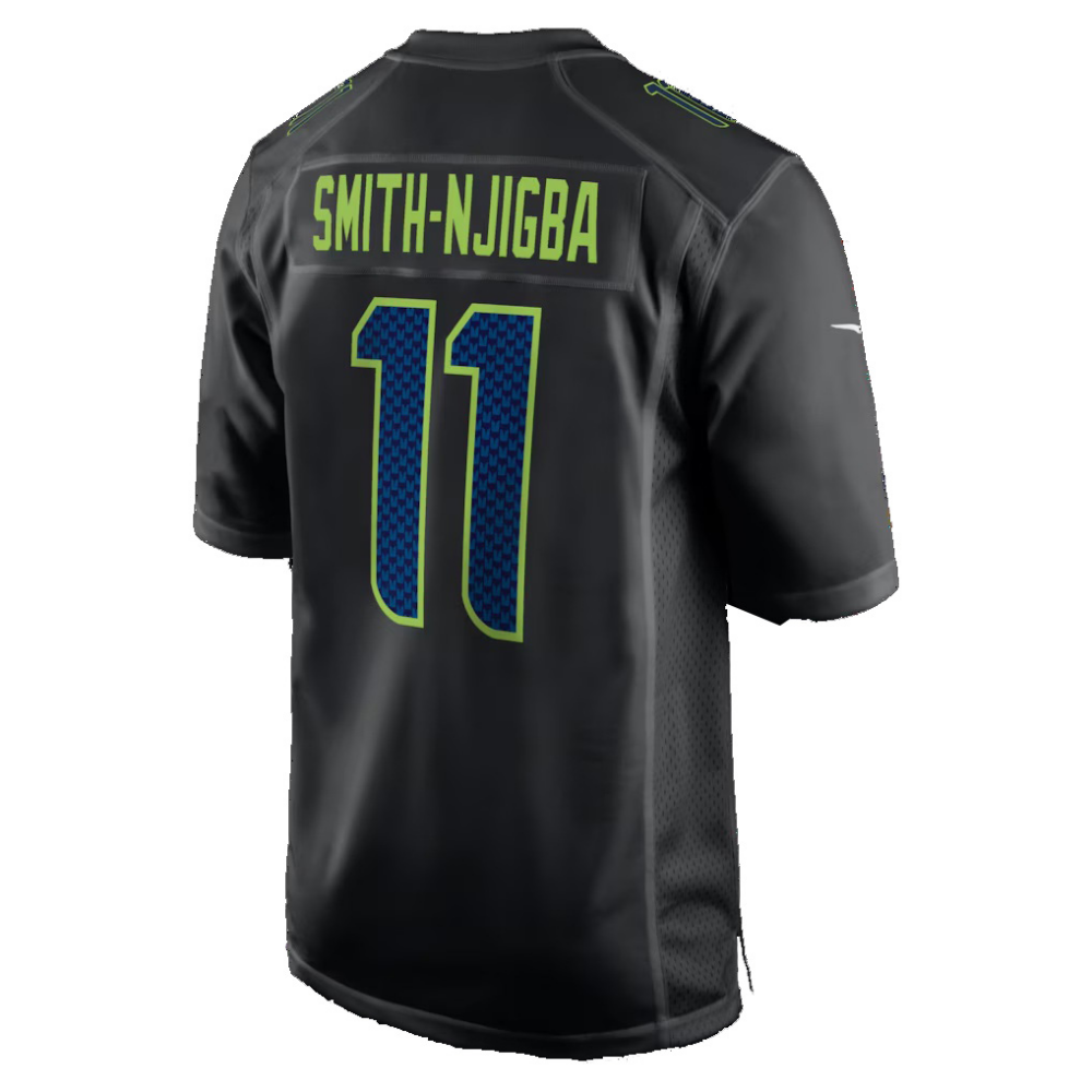 S.Seahawks #11 Jaxon Smith-Njigba Black Fashion Football Game Jersey