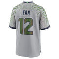 S.Seahawks #12 Fan 2025 Rivalries Collection Game Jersey - Wolf Gray