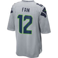 S.Seahawks #12s Game Jersey - Gray