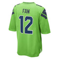 S.Seahawks #12s Game Jersey - Neon Green