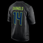 S.Seahawks #14 Sam Darnold Black Fashion Game Football Stitched jersey