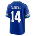 S.Seahawks #14 Sam Darnold Royal Alternate 2 50th Season Game Football Stitched jersey