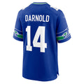 S.Seahawks #14 Sam Darnold Royal Alternate Game Player Football Jersey