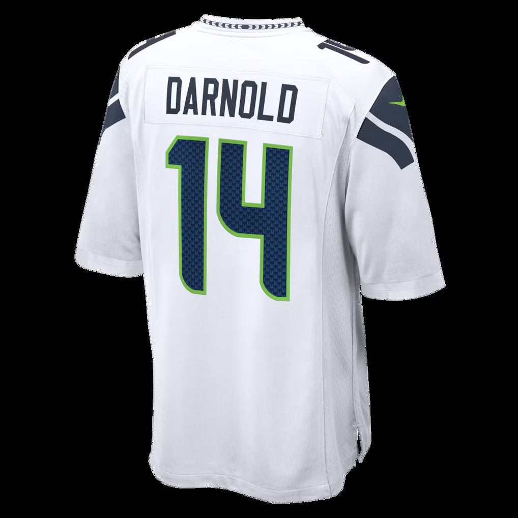 S.Seahawks #14 Sam Darnold White Game Football Stitched jersey
