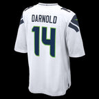 S.Seahawks #14 Sam Darnold White Game Football Stitched jersey