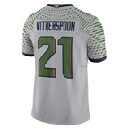 S.Seahawks #21 Devon Witherspoon 2025 Rivalries Collection Limited Jersey - Wolf Gray