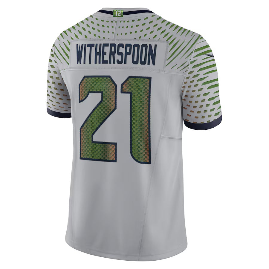 S.Seahawks #21 Devon Witherspoon 2025 Rivalries Collection Limited Jersey - Wolf Gray
