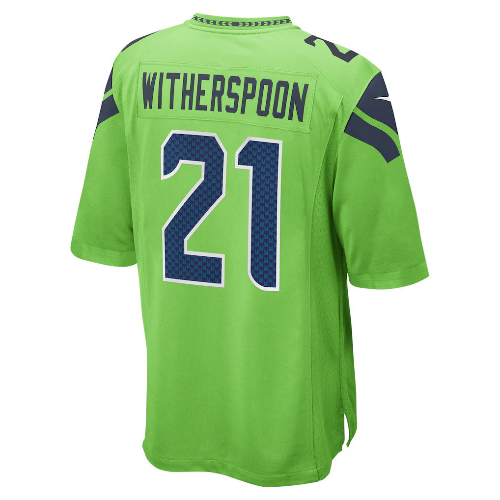 S.Seahawks #21 Devon Witherspoon Neon Green Secondary Alternate Game Football Stitched jersey