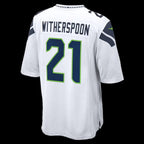 S.Seahawks #21 Devon Witherspoon White Game Football Stitched jersey