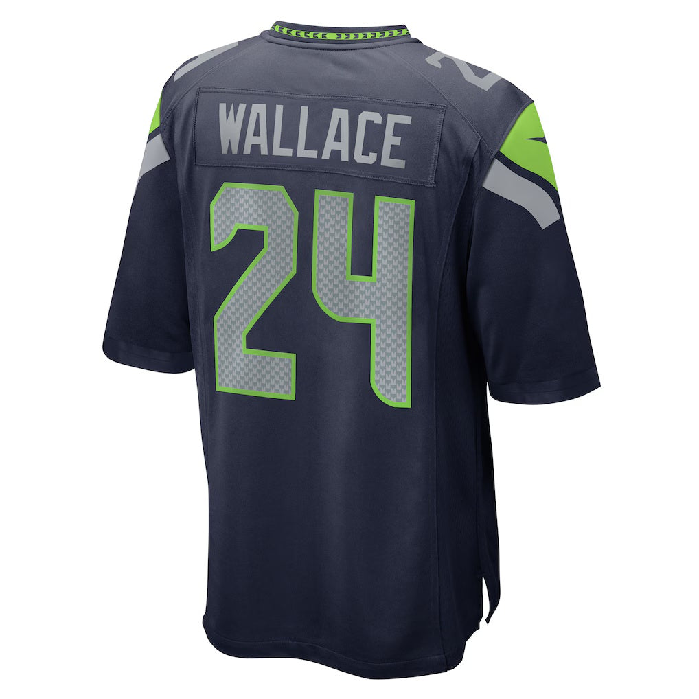 S.Seahawks #24 K'Von Wallace College Navy Game Football Stitched jersey