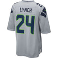 S.Seahawks #24 Marshawn Lynch Alternate Game Football Stitched jersey - Gray