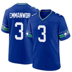 S.Seahawks #3 Nick Emmanwori Royal Football Game Stitched Jersey