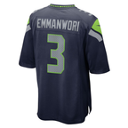 S.Seahawks #3 Nick Emmanwori Navy Football Game Stitched Jersey
