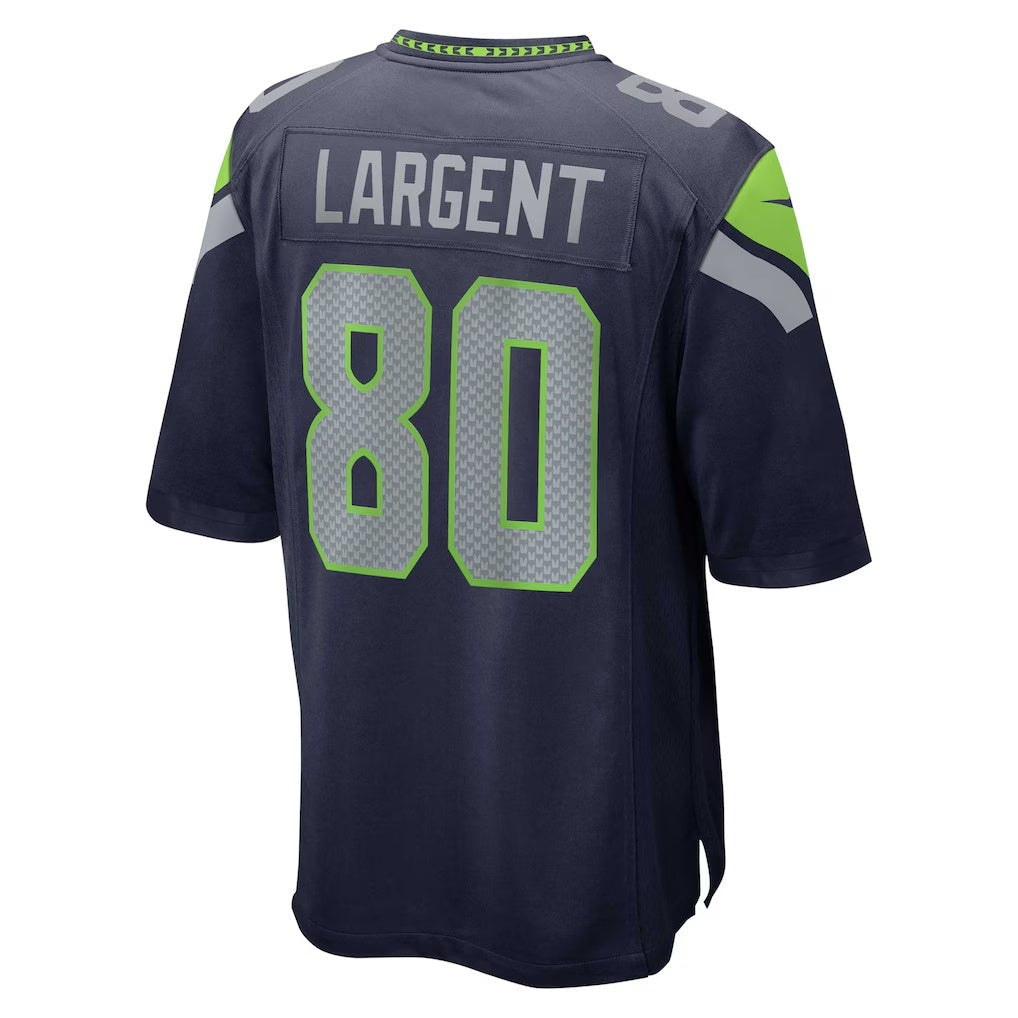 S.Seahawks #80 Steve Largent College Navy Retired Player Game Football Stitched jersey