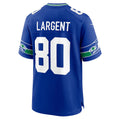 S.Seahawks #80 Steve Largent Royal Throwback Retired Player Game Football Stitched jersey