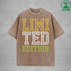 Limi Ted Edition Interest Printed Washed T-Shirt 230G Multicolor Loose Trendy Fashionable Cotton Short Sleeve Top