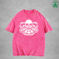 Dragon Tattoo Interest Printed Washed T-Shirt 230G Multicolor Loose Trendy Fashionable Cotton Short Sleeve Top