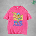 Deity American Retro 230G Washed T-Shirt Available in Multiple Colors Fashionable Pure Cotton Short Sleeve
