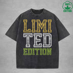 Limi Ted Edition Interest Printed Washed T-Shirt 230G Multicolor Loose Trendy Fashionable Cotton Short Sleeve Top