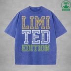 Limi Ted Edition Interest Printed Washed T-Shirt 230G Multicolor Loose Trendy Fashionable Cotton Short Sleeve Top