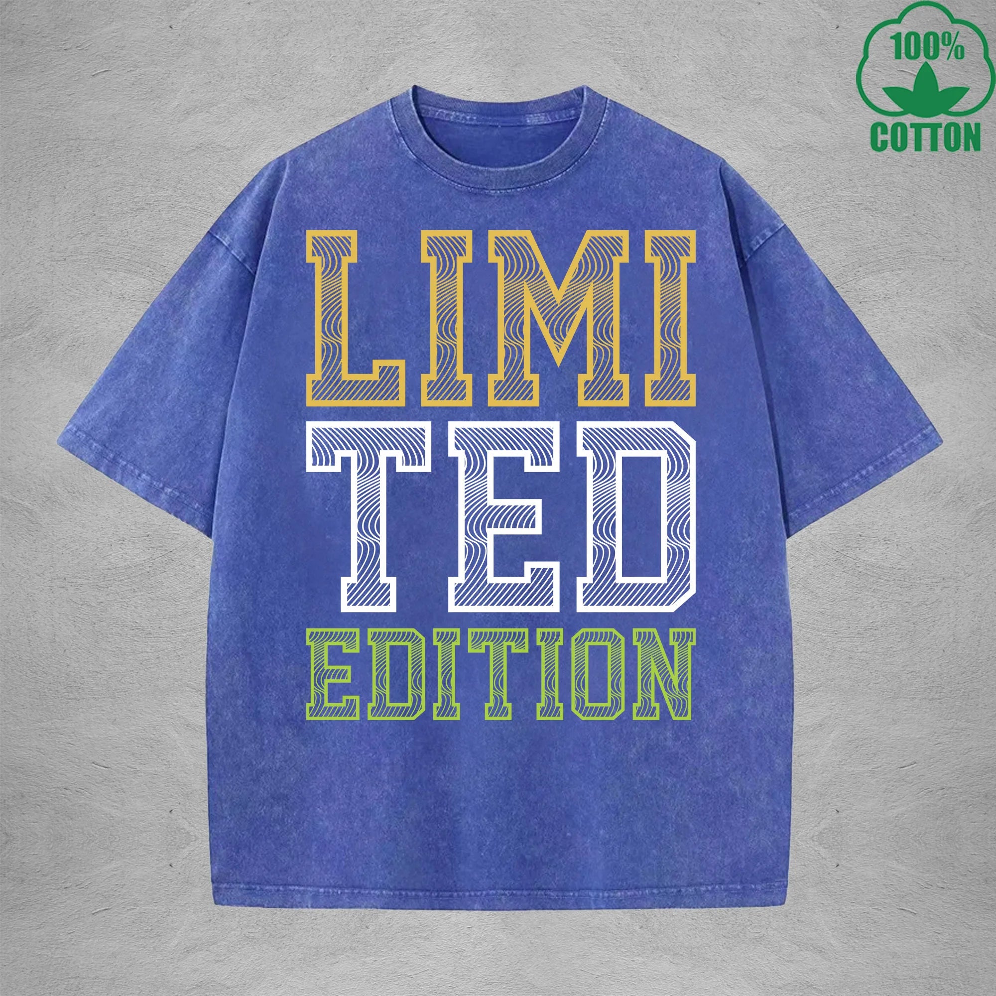Limi Ted Edition Interest Printed Washed T-Shirt 230G Multicolor Loose Trendy Fashionable Cotton Short Sleeve Top
