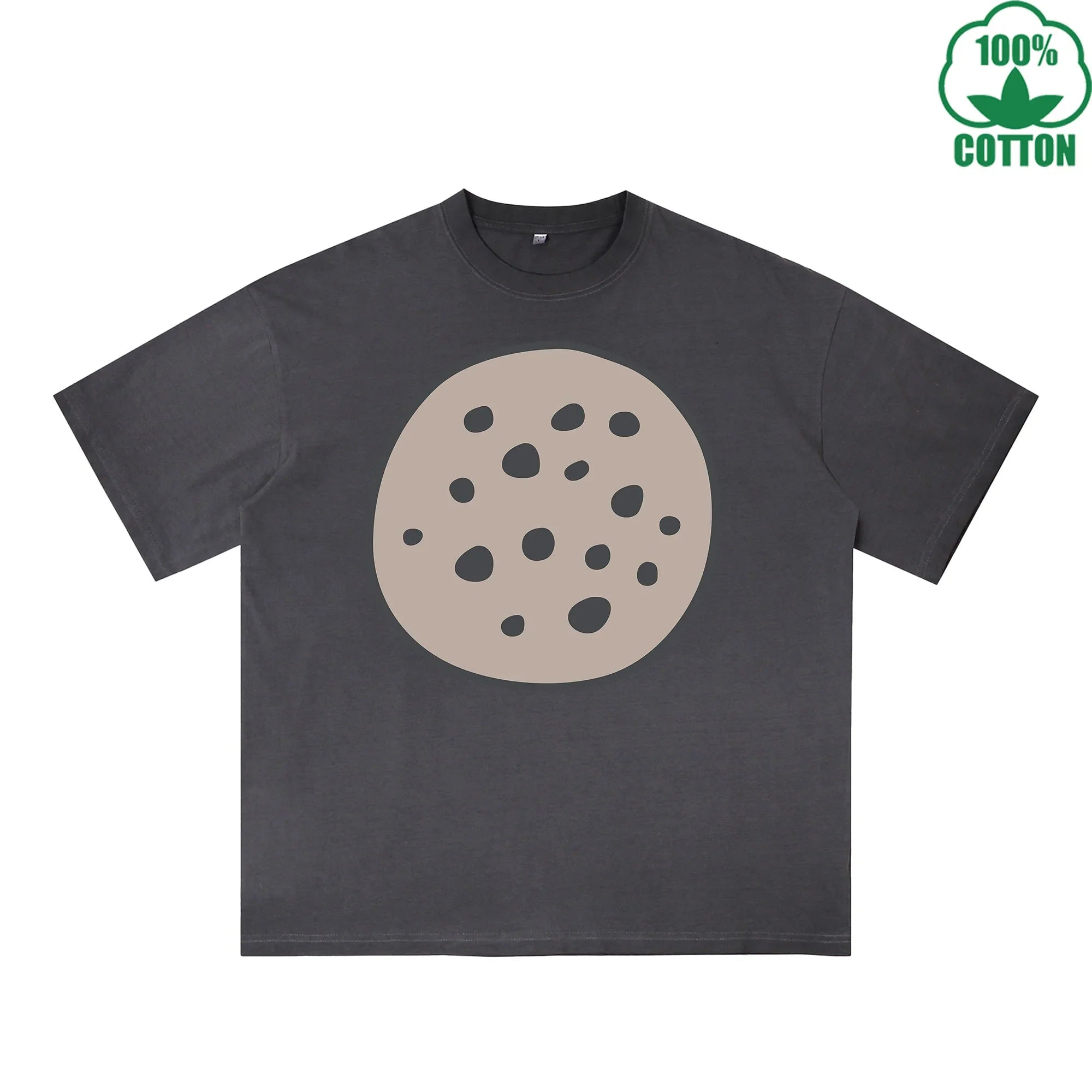 Meteorite Printed Dirty WashT-Shirt 230G Multicolor Loose Trendy Fashionable 100%Cotton Short Sleeve Top